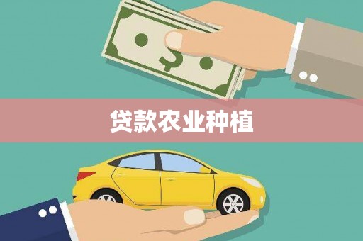 田林贷款农业种植