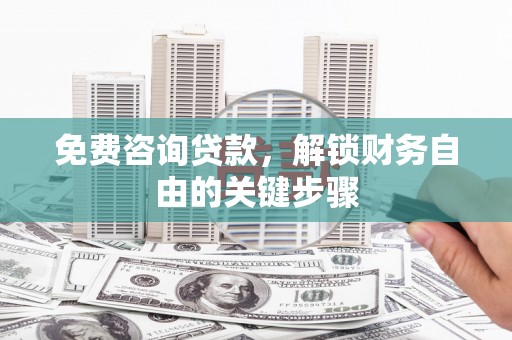 海端免费咨询贷款，解锁财务自由的关键步骤