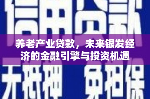 成县养老产业贷款，未来银发经济的金融引擎与投资机遇