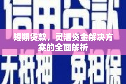 红原短期贷款，灵活资金解决方案的全面解析