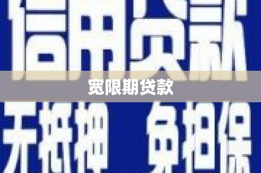 永寿宽限期贷款