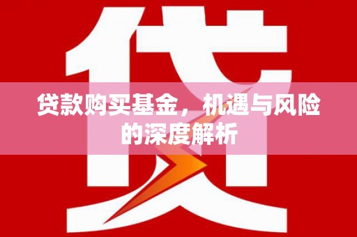 娄烦贷款购买基金，机遇与风险的深度解析