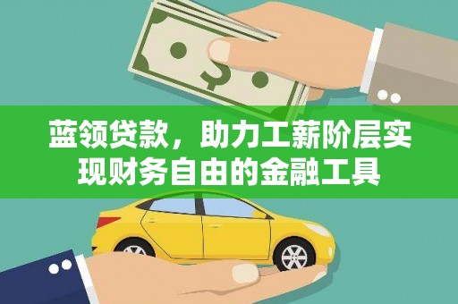 阜南蓝领贷款，助力工薪阶层实现财务自由的金融工具