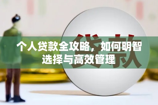 颍州个人贷款全攻略，如何明智选择与高效管理