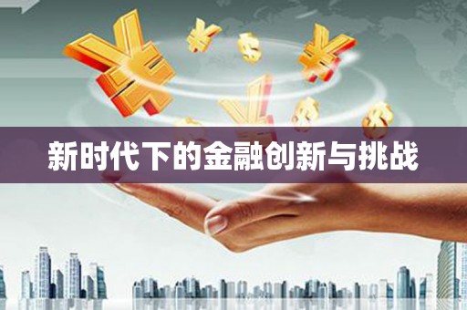 海东新时代下的金融创新与挑战 海东新时代下的金融创新与挑战