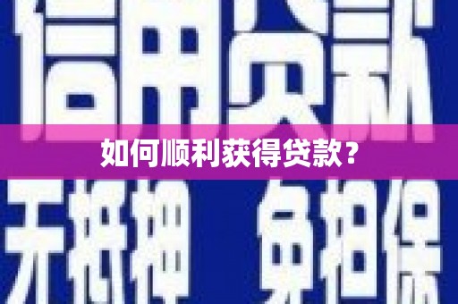 宝兴如何顺利获得贷款？